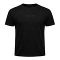 black t-shirt with small black embroidered DEVILS ARTS logo on chest tattoo streetwear