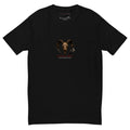 DEVILS-ARTS | WEAR RAW LOGO black men tee with ram skull and tattoo machine chest print