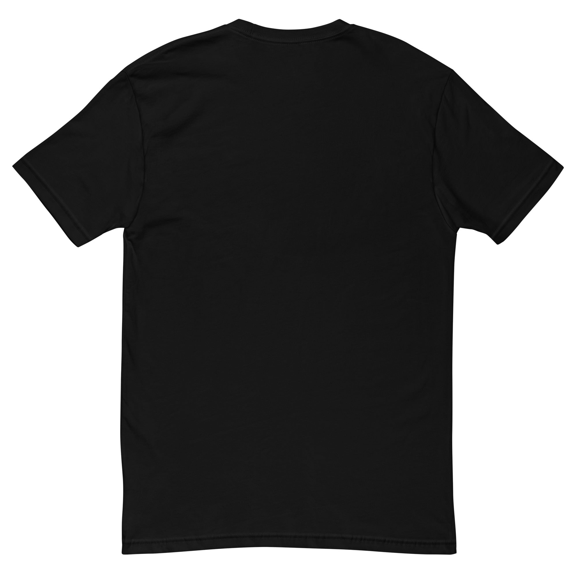 black minimalist men's t-shirt back view tattoo streetwear