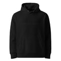 black hoodie with black embroidered DEVILS ARTS logo tattoo streetwear