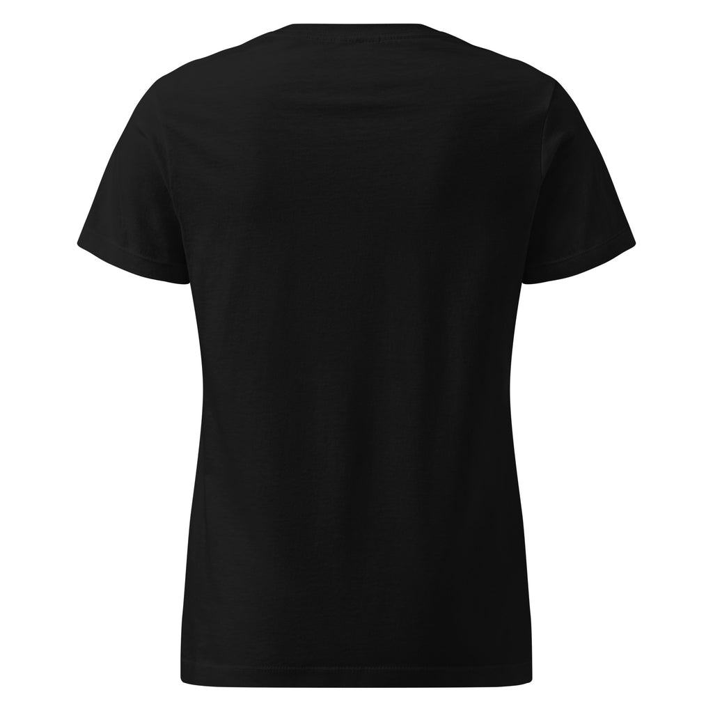 black women's tattoo streetwear t-shirt back view minimalist design
